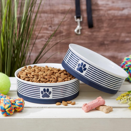 Bone Dry, Pet Bowl, Removable Silicone Ring, Non-Slip Base, Safe Feeding, Less Mess, Microwave and Dishwasher Safe, Single Bowl, Small Set, 4.25 x 2 Inch, Grey, Pack of 2 Bone Dry, Pet Bowl, Removable Silicone Ring, Non-Slip Base, Safe Feeding, Less Mess, Microwave and Dishwasher Safe, Single Bowl, Small Set, 4.25 x 2 Inch, Grey, Pack of 2
