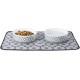 Bone Dry, Pet Bowl, Removable Silicone Ring, Non-Slip Base, Safe Feeding, Less Mess, Microwave and Dishwasher Safe, Single Bowl, Small Set, 4.25 x 2 Inch, Grey, Pack of 2 Bone Dry, Pet Bowl, Removable Silicone Ring, Non-Slip Base, Safe Feeding, Less Mess, Microwave and Dishwasher Safe, Single Bowl, Small Set, 4.25 x 2 Inch, Grey, Pack of 2