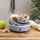 Bone Dry, Pet Bowl, Removable Silicone Ring, Non-Slip Base, Safe Feeding, Less Mess, Microwave and Dishwasher Safe, Single Bowl, Small Set, 4.25 x 2 Inch, Grey, Pack of 2 Bone Dry, Pet Bowl, Removable Silicone Ring, Non-Slip Base, Safe Feeding, Less Mess, Microwave and Dishwasher Safe, Single Bowl, Small Set, 4.25 x 2 Inch, Grey, Pack of 2