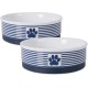 Bone Dry, Pet Bowl, Removable Silicone Ring, Non-Slip Base, Safe Feeding, Less Mess, Microwave and Dishwasher Safe, Single Bowl, Small Set, 4.25 x 2 Inch, Grey, Pack of 2 Bone Dry, Pet Bowl, Removable Silicone Ring, Non-Slip Base, Safe Feeding, Less Mess, Microwave and Dishwasher Safe, Single Bowl, Small Set, 4.25 x 2 Inch, Grey, Pack of 2
