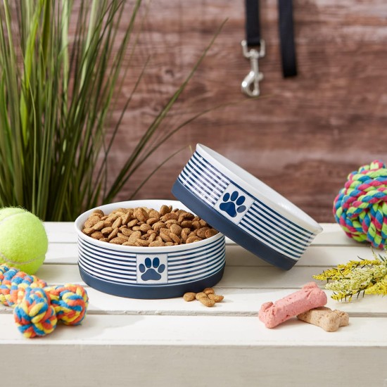 Bone Dry, Pet Bowl, Removable Silicone Ring, Non-Slip Base, Safe Feeding, Less Mess, Microwave and Dishwasher Safe, Single Bowl, Small Set, 4.25 x 2 Inch, Grey, Pack of 2 Bone Dry, Pet Bowl, Removable Silicone Ring, Non-Slip Base, Safe Feeding, Less Mess, Microwave and Dishwasher Safe, Single Bowl, Small Set, 4.25 x 2 Inch, Grey, Pack of 2