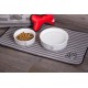Bone Dry, Pet Bowl, Removable Silicone Ring, Non-Slip Base, Safe Feeding, Less Mess, Microwave and Dishwasher Safe, Single Bowl, Small Set, 4.25 x 2 Inch, Grey, Pack of 2 Bone Dry, Pet Bowl, Removable Silicone Ring, Non-Slip Base, Safe Feeding, Less Mess, Microwave and Dishwasher Safe, Single Bowl, Small Set, 4.25 x 2 Inch, Grey, Pack of 2