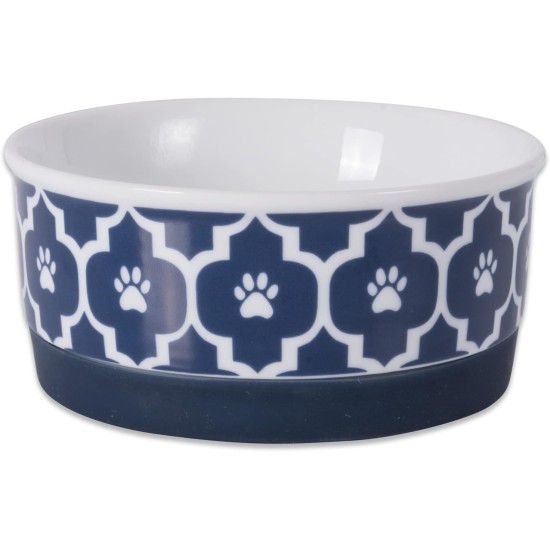 Bone Dry, Pet Bowl, Removable Silicone Ring, Non-Slip Base, Safe Feeding, Less Mess, Microwave and Dishwasher Safe, Single Bowl, Small Set, 4.25 x 2 Inch, Grey, Pack of 2 Bone Dry, Pet Bowl, Removable Silicone Ring, Non-Slip Base, Safe Feeding, Less Mess, Microwave and Dishwasher Safe, Single Bowl, Small Set, 4.25 x 2 Inch, Grey, Pack of 2