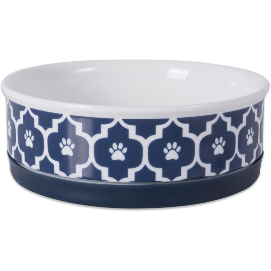 Bone Dry, Pet Bowl, Removable Silicone Ring, Non-Slip Base, Safe Feeding, Less Mess, Microwave and Dishwasher Safe, Single Bowl, Small Set, 4.25 x 2 Inch, Grey, Pack of 2 Bone Dry, Pet Bowl, Removable Silicone Ring, Non-Slip Base, Safe Feeding, Less Mess, Microwave and Dishwasher Safe, Single Bowl, Small Set, 4.25 x 2 Inch, Grey, Pack of 2