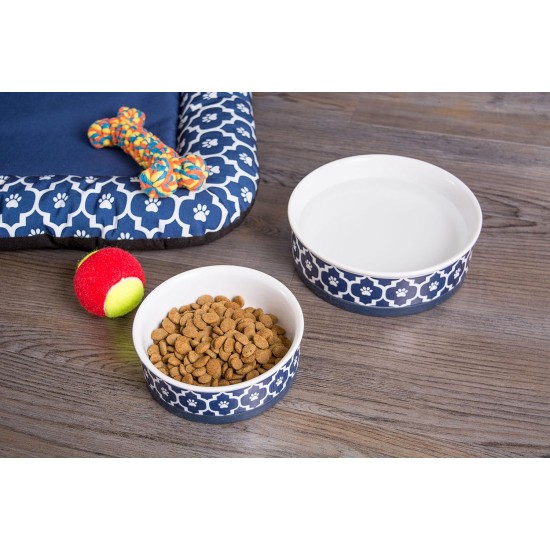Bone Dry, Pet Bowl, Removable Silicone Ring, Non-Slip Base, Safe Feeding, Less Mess, Microwave and Dishwasher Safe, Single Bowl, Small Set, 4.25 x 2 Inch, Grey, Pack of 2 Bone Dry, Pet Bowl, Removable Silicone Ring, Non-Slip Base, Safe Feeding, Less Mess, Microwave and Dishwasher Safe, Single Bowl, Small Set, 4.25 x 2 Inch, Grey, Pack of 2