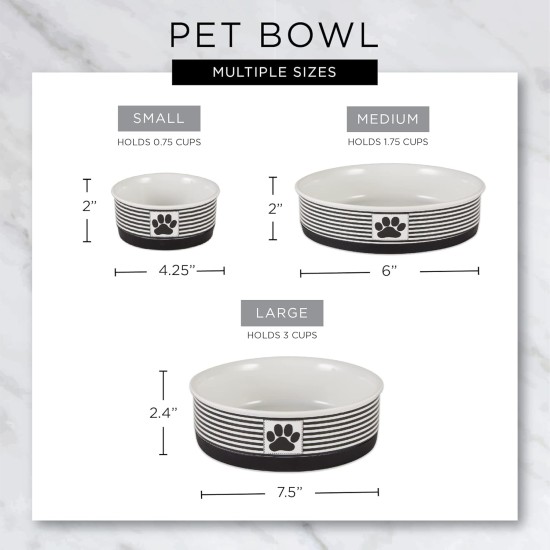 Bone Dry, Pet Bowl, Removable Silicone Ring, Non-Slip Base, Safe Feeding, Less Mess, Microwave and Dishwasher Safe, Single Bowl, Small Set, 4.25 x 2 Inch, Grey, Pack of 2 Bone Dry, Pet Bowl, Removable Silicone Ring, Non-Slip Base, Safe Feeding, Less Mess, Microwave and Dishwasher Safe, Single Bowl, Small Set, 4.25 x 2 Inch, Grey, Pack of 2