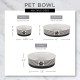 Bone Dry, Pet Bowl, Removable Silicone Ring, Non-Slip Base, Safe Feeding, Less Mess, Microwave and Dishwasher Safe, Single Bowl, Small Set, 4.25 x 2 Inch, Grey, Pack of 2 Bone Dry, Pet Bowl, Removable Silicone Ring, Non-Slip Base, Safe Feeding, Less Mess, Microwave and Dishwasher Safe, Single Bowl, Small Set, 4.25 x 2 Inch, Grey, Pack of 2