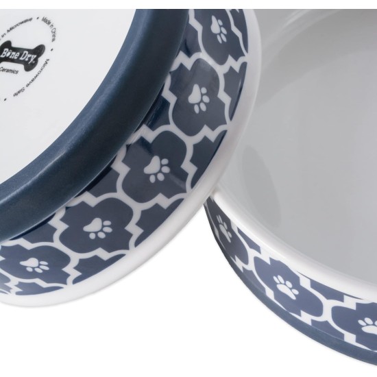 Bone Dry, Pet Bowl, Removable Silicone Ring, Non-Slip Base, Safe Feeding, Less Mess, Microwave and Dishwasher Safe, Single Bowl, Small Set, 4.25 x 2 Inch, Grey, Pack of 2 Bone Dry, Pet Bowl, Removable Silicone Ring, Non-Slip Base, Safe Feeding, Less Mess, Microwave and Dishwasher Safe, Single Bowl, Small Set, 4.25 x 2 Inch, Grey, Pack of 2