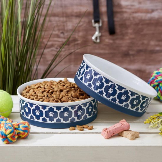 Bone Dry, Pet Bowl, Removable Silicone Ring, Non-Slip Base, Safe Feeding, Less Mess, Microwave and Dishwasher Safe, Single Bowl, Small Set, 4.25 x 2 Inch, Grey, Pack of 2 Bone Dry, Pet Bowl, Removable Silicone Ring, Non-Slip Base, Safe Feeding, Less Mess, Microwave and Dishwasher Safe, Single Bowl, Small Set, 4.25 x 2 Inch, Grey, Pack of 2