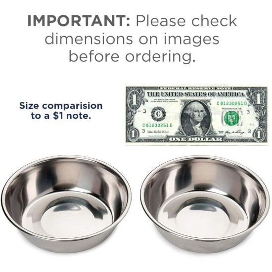 Bonza Double Dog Bowl Pet Feeding Station, Stainless Steel Water and Food Bowls with Spill and Skid Resistant Silicone Base. Premium Quality Feeder Solution for Small Dogs and Cats (Navy Blue) Bonza Double Dog Bowl Pet Feeding Station, Stainless Steel Water and Food Bowls with Spill and Skid Resistant Silicone Base. Premium Quality Feeder Solution for Small Dogs and Cats (Navy Blue)