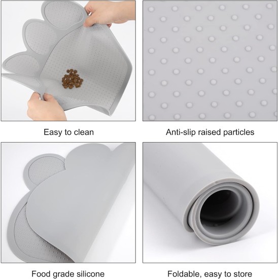 Bowl Mat Cat Dog Food Mats Silicone Placemats Pets Non-Slip Mat for Dogs Cats Bowl Mat Cat Dog Food Mats Silicone Placemats Pets Non-Slip Mat for Dogs Cats