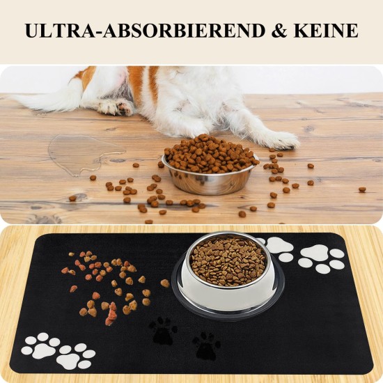 Bowl Mat Dog Cat Feeding Bowl Mat: 60 x 40 cm Non-Slip Dog Bowl Mat Cat Bowl Feeding Mat Absorbent Quick Drying Cat Mat Food Mat Cat Food Mat Bowl Mat Dog Cat Feeding Bowl Mat: 60 x 40 cm Non-Slip Dog Bowl Mat Cat Bowl Feeding Mat Absorbent Quick Drying Cat Mat Food Mat Cat Food Mat