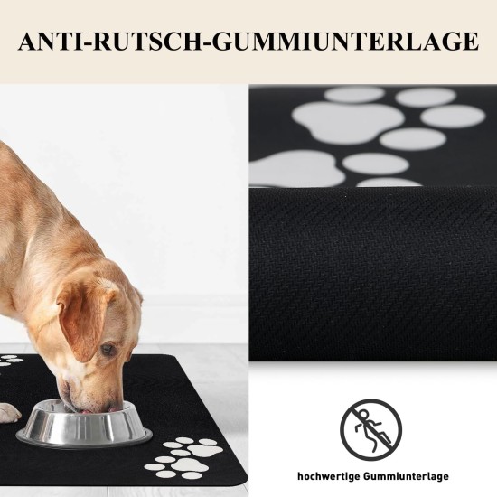 Bowl Mat Dog Cat Feeding Bowl Mat: 60 x 40 cm Non-Slip Dog Bowl Mat Cat Bowl Feeding Mat Absorbent Quick Drying Cat Mat Food Mat Cat Food Mat Bowl Mat Dog Cat Feeding Bowl Mat: 60 x 40 cm Non-Slip Dog Bowl Mat Cat Bowl Feeding Mat Absorbent Quick Drying Cat Mat Food Mat Cat Food Mat