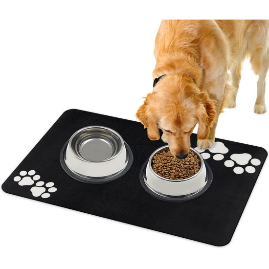 Bowl Mat Dog Cat Feeding Bowl Mat: 60 x 40 cm Non-Slip Dog Bowl Mat Cat Bowl Feeding Mat Absorbent Quick Drying Cat Mat Food Mat Cat Food Mat Bowl Mat Dog Cat Feeding Bowl Mat: 60 x 40 cm Non-Slip Dog Bowl Mat Cat Bowl Feeding Mat Absorbent Quick Drying Cat Mat Food Mat Cat Food Mat