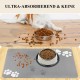 Bowl Mat Dog Cat Feeding Bowl Mat: 60 x 40 cm Non-Slip Dog Bowl Mat Cat Bowl Feeding Mat Absorbent Quick Drying Cat Mat Food Mat Cat Food Mat