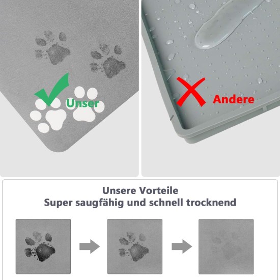 Bowl Mat Dog Cat Feeding Bowl Mat: 60 x 40 cm Non-Slip Dog Bowl Mat Cat Bowl Feeding Mat Absorbent Quick Drying Cat Mat Food Mat Cat Food Mat Bowl Mat Dog Cat Feeding Bowl Mat: 60 x 40 cm Non-Slip Dog Bowl Mat Cat Bowl Feeding Mat Absorbent Quick Drying Cat Mat Food Mat Cat Food Mat