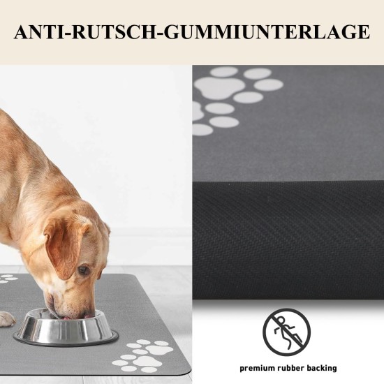 Bowl Mat Dog Cat Feeding Bowl Mat: 60 x 40 cm Non-Slip Dog Bowl Mat Cat Bowl Feeding Mat Absorbent Quick Drying Cat Mat Food Mat Cat Food Mat Bowl Mat Dog Cat Feeding Bowl Mat: 60 x 40 cm Non-Slip Dog Bowl Mat Cat Bowl Feeding Mat Absorbent Quick Drying Cat Mat Food Mat Cat Food Mat