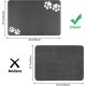 Bowl Mat Dog Cat Feeding Bowl Mat: 60 x 40 cm Non-Slip Dog Bowl Mat Cat Bowl Feeding Mat Absorbent Quick Drying Cat Mat Food Mat Cat Food Mat