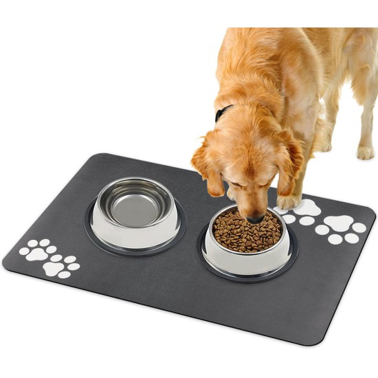 Bowl Mat Dog Cat Feeding Bowl Mat: 60 x 40 cm Non-Slip Dog Bowl Mat Cat Bowl Feeding Mat Absorbent Quick Drying Cat Mat Food Mat Cat Food Mat Bowl Mat Dog Cat Feeding Bowl Mat: 60 x 40 cm Non-Slip Dog Bowl Mat Cat Bowl Feeding Mat Absorbent Quick Drying Cat Mat Food Mat Cat Food Mat