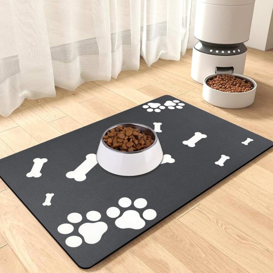 Bowl Mat Dog Feeding Mat Cats: 40 x 60 cm Non-Slip Cat Feeding Bowl Mat Dog Bowl Mat - Absorbent Quick Drying Cat Bowl Mat Bowl Mat for Cats Dogs Bowl Mat Dog Feeding Mat Cats: 40 x 60 cm Non-Slip Cat Feeding Bowl Mat Dog Bowl Mat - Absorbent Quick Drying Cat Bowl Mat Bowl Mat for Cats Dogs