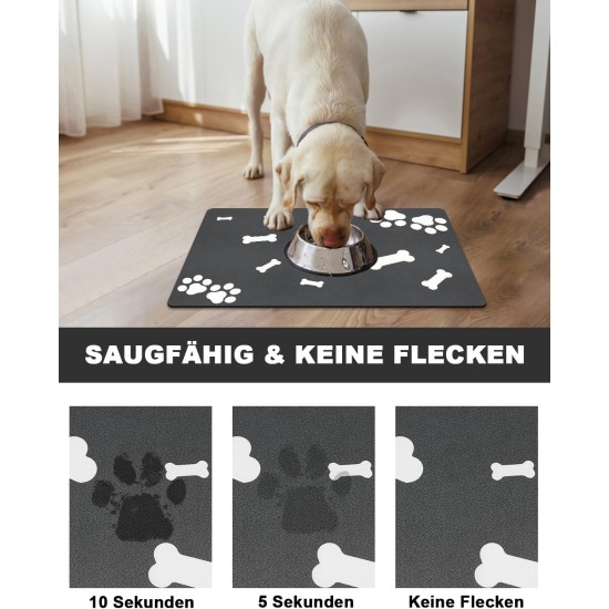 Bowl Mat Dog Feeding Mat Cats: 40 x 60 cm Non-Slip Cat Feeding Bowl Mat Dog Bowl Mat - Absorbent Quick Drying Cat Bowl Mat Bowl Mat for Cats Dogs Bowl Mat Dog Feeding Mat Cats: 40 x 60 cm Non-Slip Cat Feeding Bowl Mat Dog Bowl Mat - Absorbent Quick Drying Cat Bowl Mat Bowl Mat for Cats Dogs