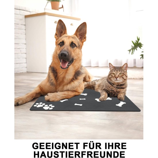 Bowl Mat Dog Feeding Mat Cats: 40 x 60 cm Non-Slip Cat Feeding Bowl Mat Dog Bowl Mat - Absorbent Quick Drying Cat Bowl Mat Bowl Mat for Cats Dogs Bowl Mat Dog Feeding Mat Cats: 40 x 60 cm Non-Slip Cat Feeding Bowl Mat Dog Bowl Mat - Absorbent Quick Drying Cat Bowl Mat Bowl Mat for Cats Dogs