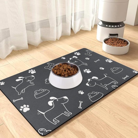 Bowl Mat Dog Feeding Mat Cats: 40 x 60 cm Non-Slip Cat Feeding Bowl Mat Dog Bowl Mat - Absorbent Quick Drying Cat Bowl Mat Bowl Mat for Cats Dogs Bowl Mat Dog Feeding Mat Cats: 40 x 60 cm Non-Slip Cat Feeding Bowl Mat Dog Bowl Mat - Absorbent Quick Drying Cat Bowl Mat Bowl Mat for Cats Dogs