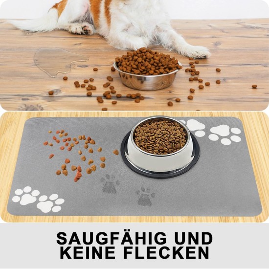 Bowl Mat Dog Feeding Mat Cats: 40 x 60 cm Non-Slip Cat Feeding Bowl Mat Dog Bowl Mat - Absorbent Quick Drying Cat Bowl Mat Bowl Mat for Cats Dogs Bowl Mat Dog Feeding Mat Cats: 40 x 60 cm Non-Slip Cat Feeding Bowl Mat Dog Bowl Mat - Absorbent Quick Drying Cat Bowl Mat Bowl Mat for Cats Dogs