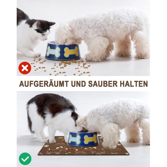 Bowl Mat Dog Feeding Mat Cats: 40 x 60 cm Non-Slip Cat Feeding Bowl Mat Dog Bowl Mat - Absorbent Quick Drying Cat Bowl Mat Bowl Mat for Cats Dogs Bowl Mat Dog Feeding Mat Cats: 40 x 60 cm Non-Slip Cat Feeding Bowl Mat Dog Bowl Mat - Absorbent Quick Drying Cat Bowl Mat Bowl Mat for Cats Dogs