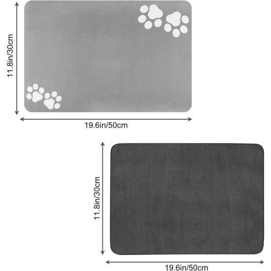Bowl Mat Dog Feeding Mat Cats: 40 x 60 cm Non-Slip Cat Feeding Bowl Mat Dog Bowl Mat - Absorbent Quick Drying Cat Bowl Mat Bowl Mat for Cats Dogs Bowl Mat Dog Feeding Mat Cats: 40 x 60 cm Non-Slip Cat Feeding Bowl Mat Dog Bowl Mat - Absorbent Quick Drying Cat Bowl Mat Bowl Mat for Cats Dogs