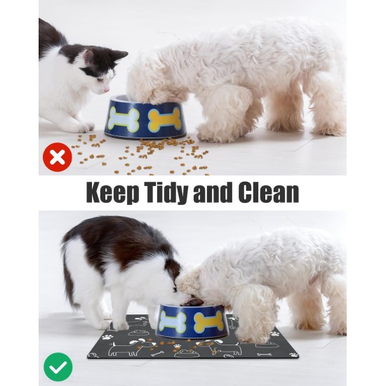 Bowl Mat Dog Feeding Mat Cats: 40 x 60 cm Non-Slip Cat Feeding Bowl Mat Dog Bowl Mat - Absorbent Quick Drying Cat Bowl Mat Bowl Mat for Cats Dogs Bowl Mat Dog Feeding Mat Cats: 40 x 60 cm Non-Slip Cat Feeding Bowl Mat Dog Bowl Mat - Absorbent Quick Drying Cat Bowl Mat Bowl Mat for Cats Dogs