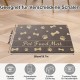 Bowl Mat Dogs and Cats, Absorbent Quick-Drying Dog Bowl Mat, Non-Slip Feeding Bowl Pet Mat, Small Dog Food Mat, Washable (Dark Grey, 30 x 50 cm) Bowl Mat Dogs and Cats, Absorbent Quick-Drying Dog Bowl Mat, Non-Slip Feeding Bowl Pet Mat, Small Dog Food Mat, Washable (Dark Grey, 30 x 50 cm)
