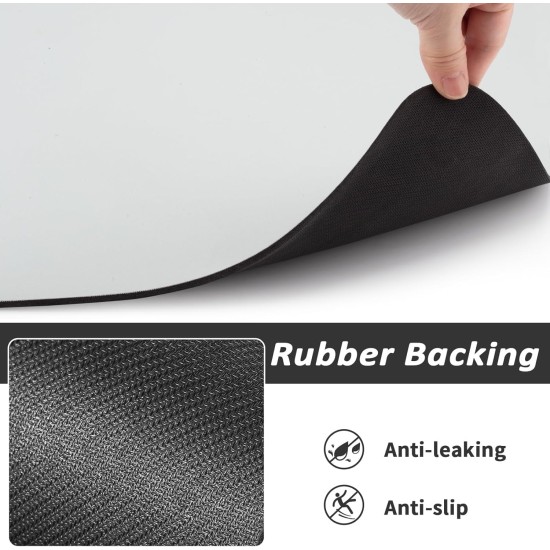 Caiyloxn Bowl Mat Cat and Dog 60 x 40 cm Grey Dog Bowl Mat Non-Slip Feeding Mat Dog for Pet Feeding Bowl Mat Caiyloxn Bowl Mat Cat and Dog 60 x 40 cm Grey Dog Bowl Mat Non-Slip Feeding Mat Dog for Pet Feeding Bowl Mat