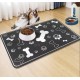 Caiyloxn Cat Bowl Mat 50 x 30 cm Waterproof Dog Bowl Mat for Dogs and Cats (Blue) Caiyloxn Cat Bowl Mat 50 x 30 cm Waterproof Dog Bowl Mat for Dogs and Cats (Blue)