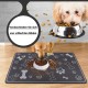 Caiyloxn Cat Bowl Mat 50 x 30 cm Waterproof Dog Bowl Mat for Dogs and Cats (Blue) Caiyloxn Cat Bowl Mat 50 x 30 cm Waterproof Dog Bowl Mat for Dogs and Cats (Blue)