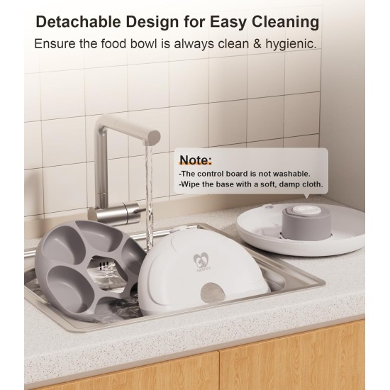 Casfuy Automatic Cat Feeder for Wet Wet Food with 4 Ice Packs, Rechargeable Car Feeder for Cats and Small Dogs with Programmable Timer and Low Battery Status Indicator Casfuy Automatic Cat Feeder for Wet Wet Food with 4 Ice Packs, Rechargeable Car Feeder for Cats and Small Dogs with Programmable Timer and Low Battery Status Indicator