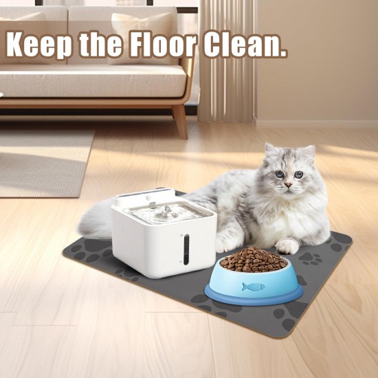 Cat Bowl Mat, Waterproof Pet Feeding Mats, 50 x 35 cm, Silicone Mat, Dog Bowl, Feeding Mat for Dogs and Cats, Pet Food Cat Bowl Mat, Waterproof Pet Feeding Mats, 50 x 35 cm, Silicone Mat, Dog Bowl, Feeding Mat for Dogs and Cats, Pet Food