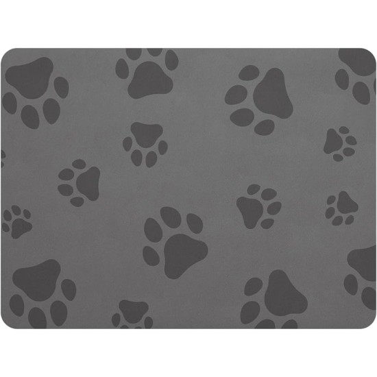 Cat Bowl Mat, Waterproof and Non-Slip Silicone Feeding Bowl Mat, Cat Bowl Feeding Mat, Cat Food, Feeding Bowl Mat (Grey, 50 x 30 cm) Cat Bowl Mat, Waterproof and Non-Slip Silicone Feeding Bowl Mat, Cat Bowl Feeding Mat, Cat Food, Feeding Bowl Mat (Grey, 50 x 30 cm)