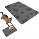Cat Bowl Mat, Waterproof and Non-Slip Silicone Feeding Bowl Mat, Cat Bowl Feeding Mat, Cat Food, Feeding Bowl Mat (Grey, 50 x 30 cm) Cat Bowl Mat, Waterproof and Non-Slip Silicone Feeding Bowl Mat, Cat Bowl Feeding Mat, Cat Food, Feeding Bowl Mat (Grey, 50 x 30 cm)
