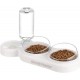 Cat Bowl Set, 15° Tilting Double Wet Dry Food Bowl with Automatic Water Bottle for Small and Medium Dogs and Cats Cat Bowl Set, 15° Tilting Double Wet Dry Food Bowl with Automatic Water Bottle for Small and Medium Dogs and Cats