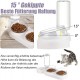 Cat Bowl Set, 15° Tilting Double Wet Dry Food Bowl with Automatic Water Bottle for Small and Medium Dogs and Cats Cat Bowl Set, 15° Tilting Double Wet Dry Food Bowl with Automatic Water Bottle for Small and Medium Dogs and Cats