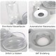 Cat Bowl Set, 15° Tilting Double Wet Dry Food Bowl with Automatic Water Bottle for Small and Medium Dogs and Cats Cat Bowl Set, 15° Tilting Double Wet Dry Food Bowl with Automatic Water Bottle for Small and Medium Dogs and Cats