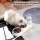 Cat Bowl Set, 15° Tilting Double Wet Dry Food Bowl with Automatic Water Bottle for Small and Medium Dogs and Cats Cat Bowl Set, 15° Tilting Double Wet Dry Food Bowl with Automatic Water Bottle for Small and Medium Dogs and Cats