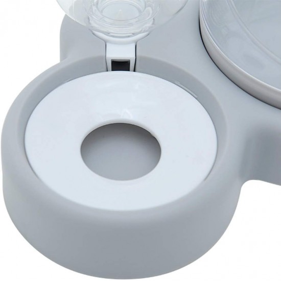 Cat Bowl Set, 15° Tilting Double Wet Dry Food Bowl with Automatic Water Bottle for Small and Medium Dogs and Cats Cat Bowl Set, 15° Tilting Double Wet Dry Food Bowl with Automatic Water Bottle for Small and Medium Dogs and Cats