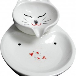 Cat Drinking Fountain, Cat Water Dispenser, Ceramic, Automatic, Food, Water Cycle Flow, Cat Fountain, Dog Water Dispenser Cat Drinking Fountain, Cat Water Dispenser, Ceramic, Automatic, Food, Water Cycle Flow, Cat Fountain, Dog Water Dispenser