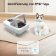 Cat Feeder, Microchip Pet Feeder with RFID Collar Tag, Detects 134.2 kHz 15-Digit Pet Chip ID, Prevents Food Theft, Suitable for Wet and Dry Food Cat Feeder, Microchip Pet Feeder with RFID Collar Tag, Detects 134.2 kHz 15-Digit Pet Chip ID, Prevents Food Theft, Suitable for Wet and Dry Food