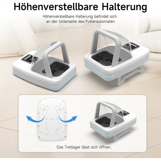 Cat Feeder, Microchip Pet Feeder with RFID Collar Tag, Detects 134.2 kHz 15-Digit Pet Chip ID, Prevents Food Theft, Suitable for Wet and Dry Food Cat Feeder, Microchip Pet Feeder with RFID Collar Tag, Detects 134.2 kHz 15-Digit Pet Chip ID, Prevents Food Theft, Suitable for Wet and Dry Food