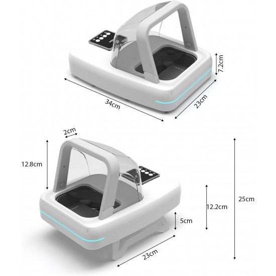 Cat Feeder, Microchip Pet Feeder with RFID Collar Tag, Detects 134.2 kHz 15-Digit Pet Chip ID, Prevents Food Theft, Suitable for Wet and Dry Food Cat Feeder, Microchip Pet Feeder with RFID Collar Tag, Detects 134.2 kHz 15-Digit Pet Chip ID, Prevents Food Theft, Suitable for Wet and Dry Food