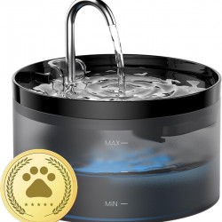 Cat Fountain, GIOTOHUN Super Silent Drinking Fountain for Cats, 64 oz Cat Fountain for Cats, LED Light, Activated Carbon Filter, Intelligent Pump, Transparent Water Tank, Two Water Flow Patterns, Cat Fountain, GIOTOHUN Super Silent Drinking Fountain for Cats, 64 oz Cat Fountain for Cats, LED Light, Activated Carbon Filter, Intelligent Pump, Transparent Water Tank, Two Water Flow Patterns,