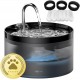 Cat Fountain, GIOTOHUN Super Silent Drinking Fountain for Cats, 64 oz Cat Fountain for Cats, LED Light, Activated Carbon Filter, Intelligent Pump, Transparent Water Tank, Two Water Flow Patterns Cat Fountain, GIOTOHUN Super Silent Drinking Fountain for Cats, 64 oz Cat Fountain for Cats, LED Light, Activated Carbon Filter, Intelligent Pump, Transparent Water Tank, Two Water Flow Patterns